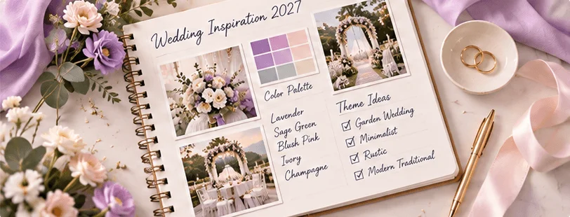 7 Inspirasi Warna Tema Pernikahan 2027 yang Elegan, Romantis, dan Estetik