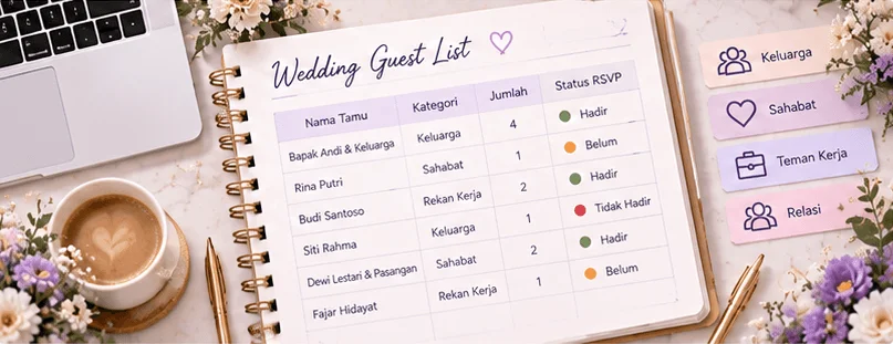 Cara Membuat Daftar Tamu Pernikahan Tanpa Drama: 9 Tips agar Semua Nyaman