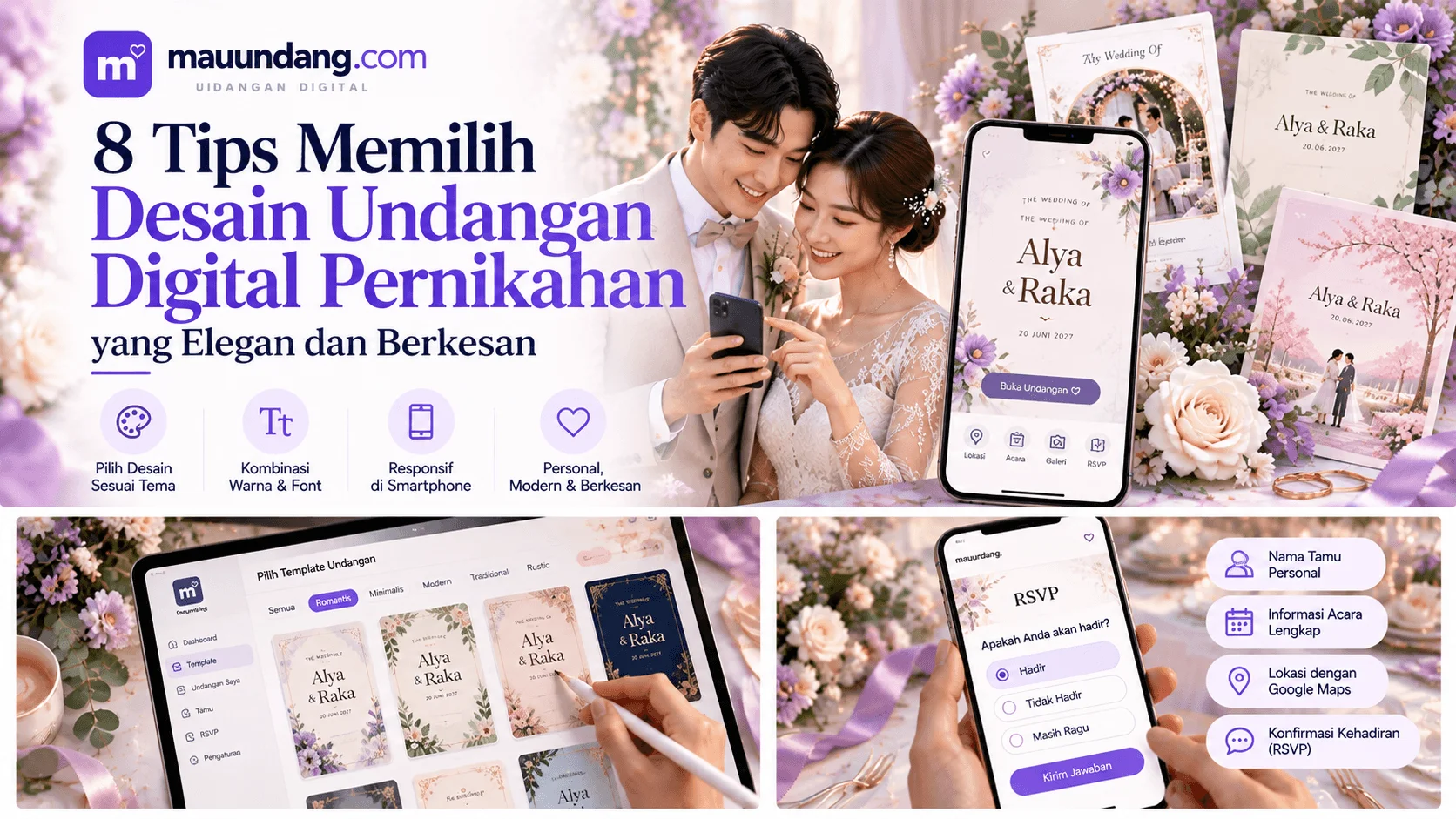 8 Tips Memilih Desain Undangan Digital Pernikahan yang Elegan dan Berkesan