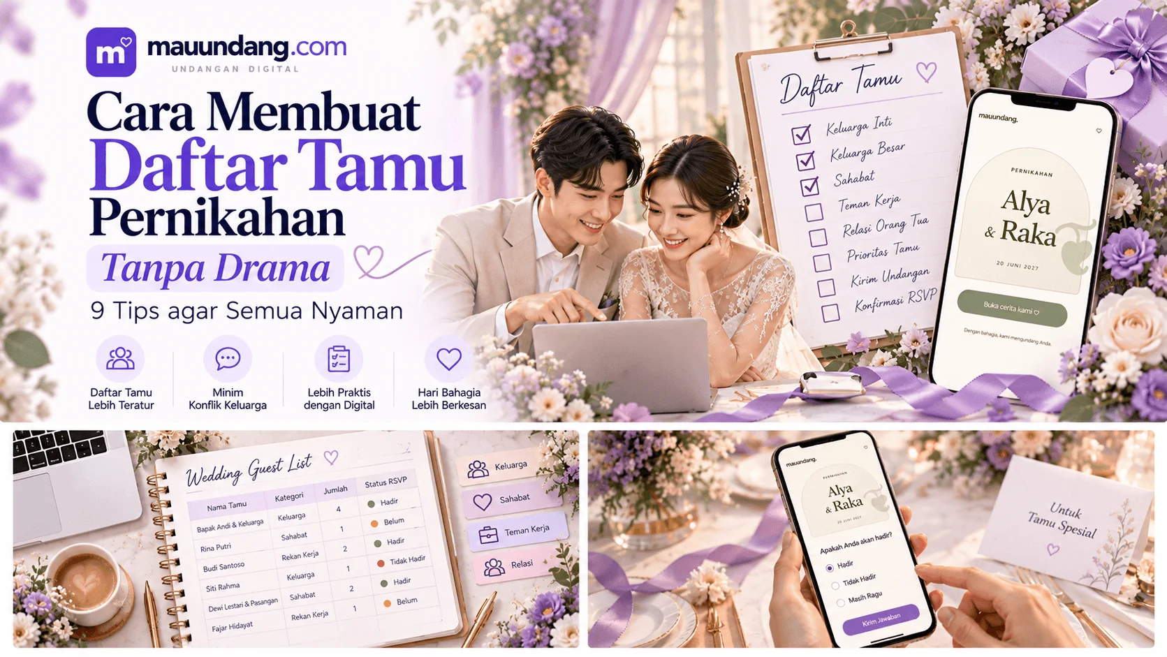 Cara Membuat Daftar Tamu Pernikahan Tanpa Drama: 9 Tips agar Semua Nyaman
